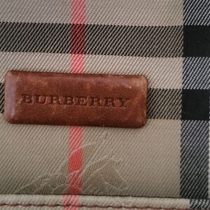Burberry Novachek Beige and Black Checkered Crossbody Bag